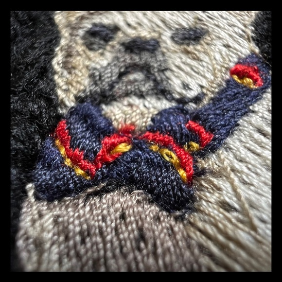 Polo Ralph Lauren French Bulldog Embroidered Rib-Knit Beanie / Polo Black / NWT - Picture 10 of 11